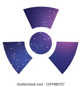 An Illustrated Icon Isolated on a Background - Radio Active Round