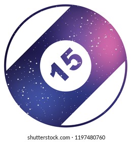 An Illustrated Icon Isolated on a Background - Pool Ball