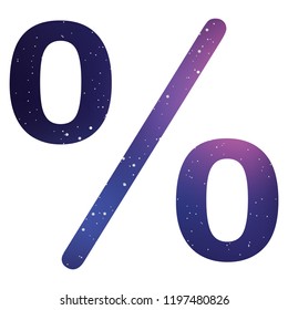 An Illustrated Icon Isolated on a Background - Percent