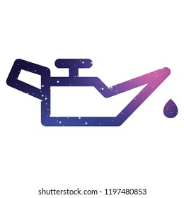 An Illustrated Icon Isolated on a Background - Oil Pressure Warning