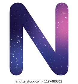 An Illustrated Icon Isolated on a Background - N