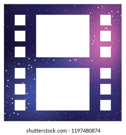 An Illustrated Icon Isolated on a Background - Movie Reel