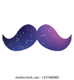 An Illustrated Icon Isolated on a Background - Moustache