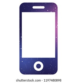 An Illustrated Icon Isolated on a Background - Mobile Phone