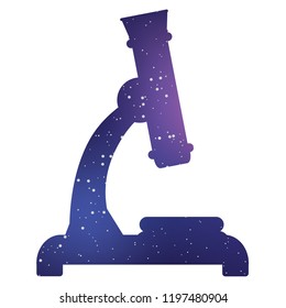 An Illustrated Icon Isolated on a Background - Microscope