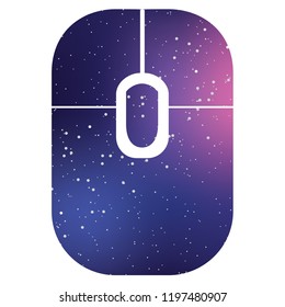 An Illustrated Icon Isolated on a Background - Mouse