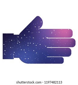 An Illustrated Icon Isolated on a Background - Hand Shake Side