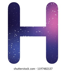 An Illustrated Icon Isolated on a Background - H