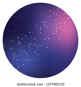 An Illustrated Icon Isolated on a Background - Full Pie Chart