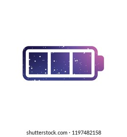 An Illustrated Icon Isolated on a Background - Full Battery