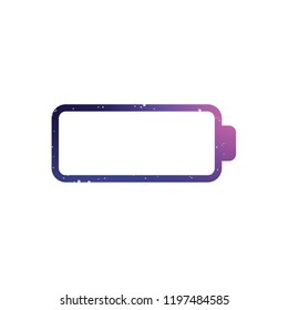 An Illustrated Icon Isolated on a Background - Empty Battery