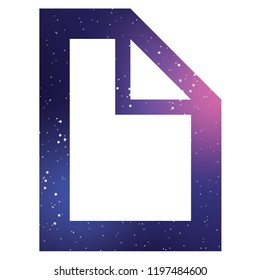 An Illustrated Icon Isolated on a Background - Document Folded Corner