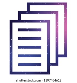 An Illustrated Icon Isolated on a Background - Documents