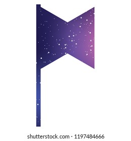 An Illustrated Icon Isolated on a Background - Cross Flag