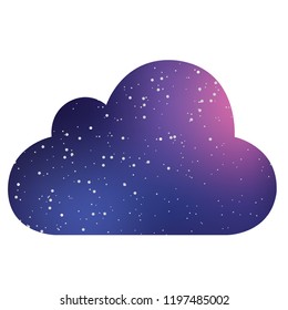 An Illustrated Icon Isolated on a Background - Cloud