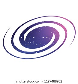 An Illustrated Icon Isolated on a Background - Galaxy