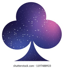 An Illustrated Icon Isolated on a Background - Clubs