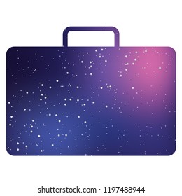 An Illustrated Icon Isolated on a Background - Briefcase