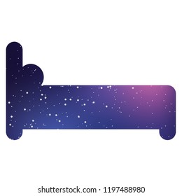 An Illustrated Icon Isolated on a Background - Bed