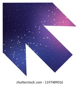 An Illustrated Icon Isolated on a Background - Arrow Up Left