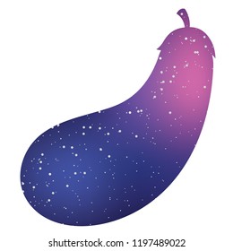An Illustrated Icon Isolated on a Background - Aubergine