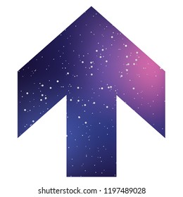 An Illustrated Icon Isolated on a Background - Arrow Up