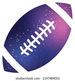 An Illustrated Icon Isolated on a Background - American Football
