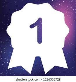 An Illustrated Icon Isolated on a Background - 1st Place Rosette