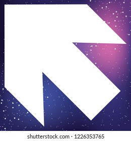 An Illustrated Icon Isolated on a Background - Arrow Up Left