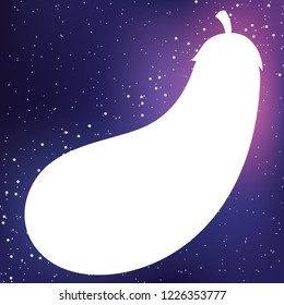 An Illustrated Icon Isolated on a Background - Aubergine