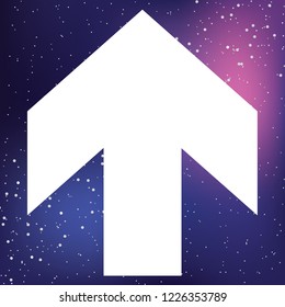 An Illustrated Icon Isolated on a Background - Arrow Up