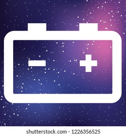 An Illustrated Icon Isolated on a Background - Battery Alert