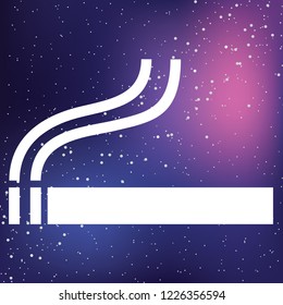 An Illustrated Icon Isolated on a Background - Cigarette