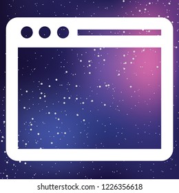 An Illustrated Icon Isolated on a Background - Browser