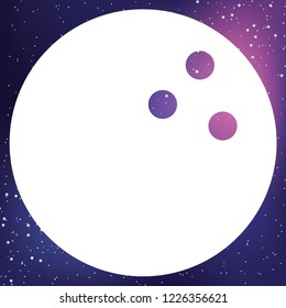An Illustrated Icon Isolated on a Background - Bowling Ball