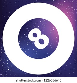 An Illustrated Icon Isolated on a Background - Billiard Ball