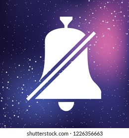 An Illustrated Icon Isolated on a Background - Bell Mute
