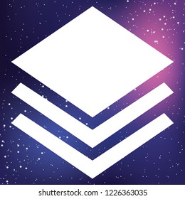 An Illustrated Icon Isolated on a Background - Diamond Layers
