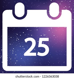 An Illustrated Icon Isolated on a Background - Daily Calendar