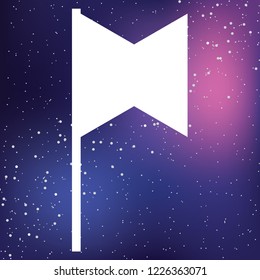 An Illustrated Icon Isolated on a Background - Cross Flag