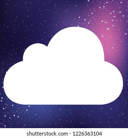 An Illustrated Icon Isolated on a Background - Cloud
