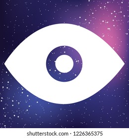 An Illustrated Icon Isolated on a Background - Eye