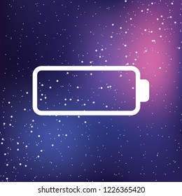 An Illustrated Icon Isolated on a Background - Empty Battery