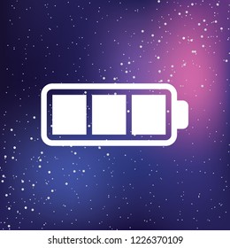 An Illustrated Icon Isolated on a Background - Full Battery