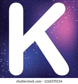 An Illustrated Icon Isolated on a Background - K