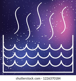 An Illustrated Icon Isolated on a Background - Hot Liquid