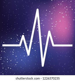 An Illustrated Icon Isolated on a Background - Heartbeat