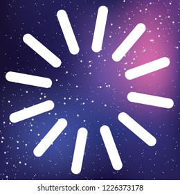 An Illustrated Icon Isolated on a Background - Line Loading