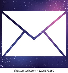 An Illustrated Icon Isolated on a Background - Mail Unread