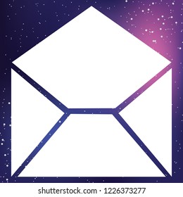 An Illustrated Icon Isolated on a Background - Mail Read